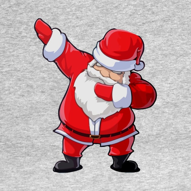 Dabbing Santa Christmas Tshirt Gift Dab Santa Claus by igybcrew